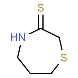 ChemSpider 2D Image | 1,4-Thiazepane-3-thione | C5H9NS2