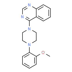 ChemSpider 2D Image | 4-[4-(2-Methoxyphenyl)-1-piperazinyl]quinazoline | C19H20N4O