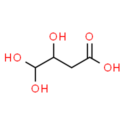 ChemSpider 2D Image | 3,4,4-Trihydroxybutanoic acid | C4H8O5