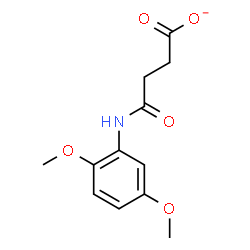 ChemSpider 2D Image | 4-[(2,5-Dimethoxyphenyl)amino]-4-oxobutanoate | C12H14NO5