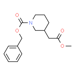 ChemSpider 2D Image | N-Cbz-3-piperidineacetic acid methyl ester | C16H21NO4