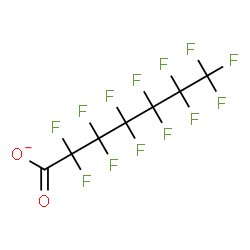 ChemSpider 2D Image | Tridecafluoroheptanoate | C7F13O2