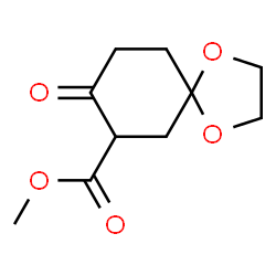 ChemSpider 2D Image | Methyl 8-oxo-1,4-dioxaspiro[4.5]decane-7-carboxylate | C10H14O5