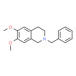 ChemSpider 2D Image | 2-Benzyl-6,7-dimethoxy-1,2,3,4-tetrahydroisoquinoline | C18H21NO2