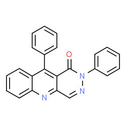 ChemSpider 2D Image | 2,10-Diphenylpyridazino[4,5-b]quinolin-1(2H)-one | C23H15N3O
