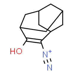 ChemSpider 2D Image | 5-Hydroxytricyclo[4.3.1.1~3,8~]undec-4-ene-4-diazonium | C11H15N2O