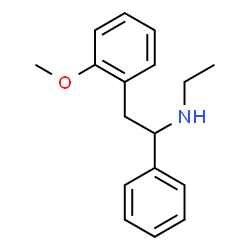 ChemSpider 2D Image | N-Ethyl-2-(2-methoxyphenyl)-1-phenylethanamine | C17H21NO