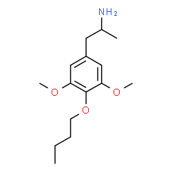 ChemSpider 2D Image | 1-(4-Butoxy-3,5-dimethoxyphenyl)-2-propanamine | C15H25NO3