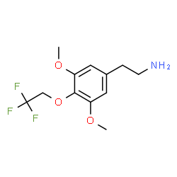 ChemSpider 2D Image | 2-[3,5-Dimethoxy-4-(2,2,2-trifluoroethoxy)phenyl]ethanamine | C12H16F3NO3