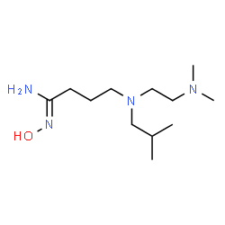 ChemSpider 2D Image | (1Z)-4-{[2-(Dimethylamino)ethyl](isobutyl)amino}-N'-hydroxybutanimidamide | C12H28N4O