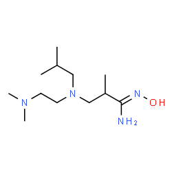 ChemSpider 2D Image | (1Z)-3-{[2-(Dimethylamino)ethyl](isobutyl)amino}-N'-hydroxy-2-methylpropanimidamide | C12H28N4O
