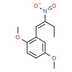 ChemSpider 2D Image | 1,4-Dimethoxy-2-[(1E)-2-nitro-1-buten-1-yl]benzene | C12H15NO4