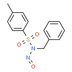 ChemSpider 2D Image | N-Benzyl-4-methyl-N-nitrosobenzenesulfonamide | C14H14N2O3S
