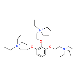 ChemSpider 2D Image | 2,2',2''-[Benzene-1,2,3-triyltris(oxy)]tris(N,N,N-triethylethanaminium) | C30H60N3O3