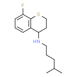 ChemSpider 2D Image | 8-Fluoro-N-(4-methylpentyl)-4-thiochromanamine | C15H22FNS