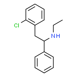 ChemSpider 2D Image | 2-(2-Chlorophenyl)-N-ethyl-1-phenylethanamine | C16H18ClN