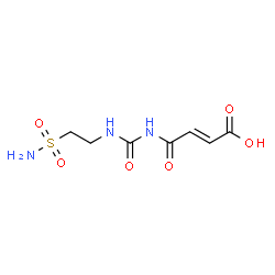 ChemSpider 2D Image | (2E)-4-Oxo-4-{[(2-sulfamoylethyl)carbamoyl]amino}-2-butenoic acid | C7H11N3O6S