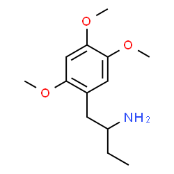 ChemSpider 2D Image | 1-(2,4,5-Trimethoxyphenyl)-2-butanamine | C13H21NO3