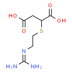 ChemSpider 2D Image | 2-GUANIDINOETHYLMERCAPTOSUCCINIC ACID | C7H13N3O4S