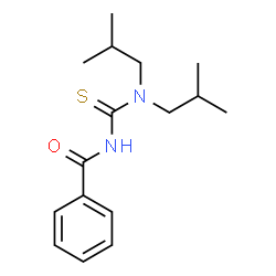 ChemSpider 2D Image | N-(Diisobutylcarbamothioyl)benzamide | C16H24N2OS