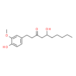 ChemSpider 2D Image | (+/-)-Gingerol | C17H26O4