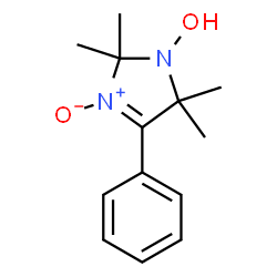 ChemSpider 2D Image | 4-Phenyl-2,2,5,5-tetramethyl-3-imidazoline-3-oxide-1-oxyl | C13H18N2O2