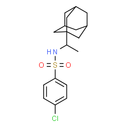 ChemSpider 2D Image | N-[1-(Adamantan-1-yl)ethyl]-4-chlorobenzenesulfonamide | C18H24ClNO2S