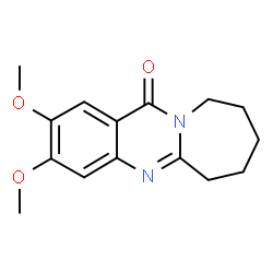 ChemSpider 2D Image | 2,3-Dimethoxy-7,8,9,10-tetrahydroazepino[2,1-b]quinazolin-12(6H)-one | C15H18N2O3