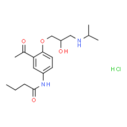 ChemSpider 2D Image | acebutolol hydrochloride | C18H29ClN2O4