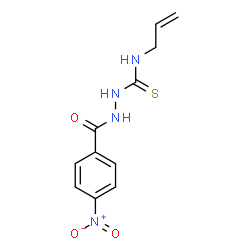 ChemSpider 2D Image | N-Allyl-2-(4-nitrobenzoyl)hydrazinecarbothioamide | C11H12N4O3S