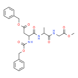 ChemSpider 2D Image | Methyl 5-(2-(benzyloxy)-2-oxoethyl)-8-methyl-3,6,9-trioxo-1-phenyl-2-oxa-4,7,10-triazadodecan-12-oate | C25H29N3O8