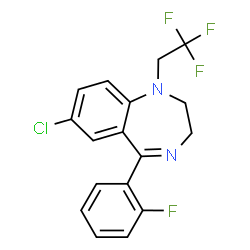ChemSpider 2D Image | fletazepam | C17H13ClF4N2