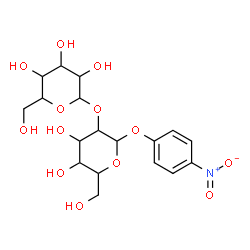 ChemSpider 2D Image | 4-Nitrophenyl 2-O-hexopyranosylhexopyranoside | C18H25NO13
