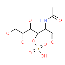 ChemSpider 2D Image | 2-Acetamido-2-deoxy-3-O-sulfohexose | C8H15NO9S