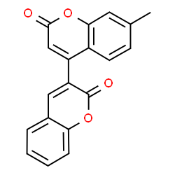 ChemSpider 2D Image | 7'-Methyl-2H,2'H-3,4'-bichromene-2,2'-dione | C19H12O4