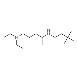 ChemSpider 2D Image | N~4~-(3,3-Dimethylbutyl)-N~1~,N~1~-diethyl-1,4-pentanediamine | C15H34N2