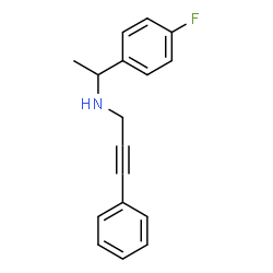 ChemSpider 2D Image | N-[1-(4-Fluorophenyl)ethyl]-3-phenyl-2-propyn-1-amine | C17H16FN