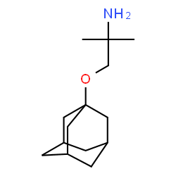 ChemSpider 2D Image | 1-(Adamantan-1-yloxy)-2-methyl-2-propanamine | C14H25NO