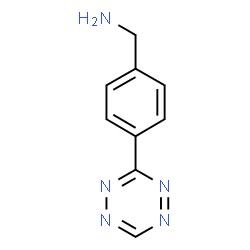 ChemSpider 2D Image | 1-[4-(1,2,4,5-Tetrazin-3-yl)phenyl]methanamine | C9H9N5