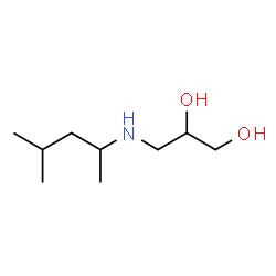 ChemSpider 2D Image | 3-[(4-Methyl-2-pentanyl)amino]-1,2-propanediol | C9H21NO2