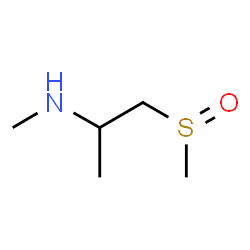 ChemSpider 2D Image | N-Methyl-1-(methylsulfinyl)-2-propanamine | C5H13NOS