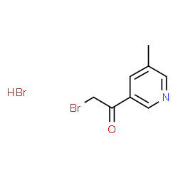 ChemSpider 2D Image | 2-Bromo-1-(5-methyl-3-pyridinyl)ethanone hydrobromide (1:1) | C8H9Br2NO