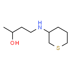ChemSpider 2D Image | 4-(Tetrahydro-2H-thiopyran-3-ylamino)-2-butanol | C9H19NOS