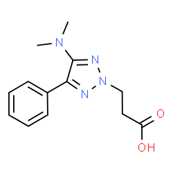 ChemSpider 2D Image | 3-[4-(Dimethylamino)-5-phenyl-2H-1,2,3-triazol-2-yl]propanoic acid | C13H16N4O2