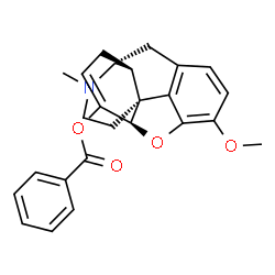 ChemSpider 2D Image | (5beta)-3-Methoxy-17-methyl-6,7-didehydro-4,5-epoxymorphinan-6-yl benzoate | C25H25NO4
