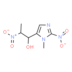 ChemSpider 2D Image | 1-(1-Methyl-2-nitro-1H-imidazol-5-yl)-2-nitro-1-propanol | C7H10N4O5