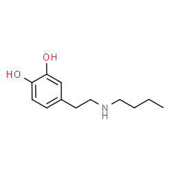 ChemSpider 2D Image | 4-[2-(Butylamino)ethyl]-1,2-benzenediol | C12H19NO2
