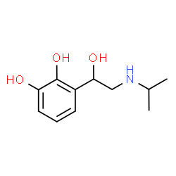 ChemSpider 2D Image | 3-[1-Hydroxy-2-(isopropylamino)ethyl]-1,2-benzenediol | C11H17NO3