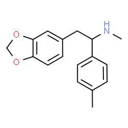ChemSpider 2D Image | 2-(1,3-Benzodioxol-5-yl)-N-methyl-1-(4-methylphenyl)ethanamine | C17H19NO2