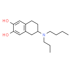 ChemSpider 2D Image | 6-[Butyl(propyl)amino]-5,6,7,8-tetrahydro-2,3-naphthalenediol | C17H27NO2
